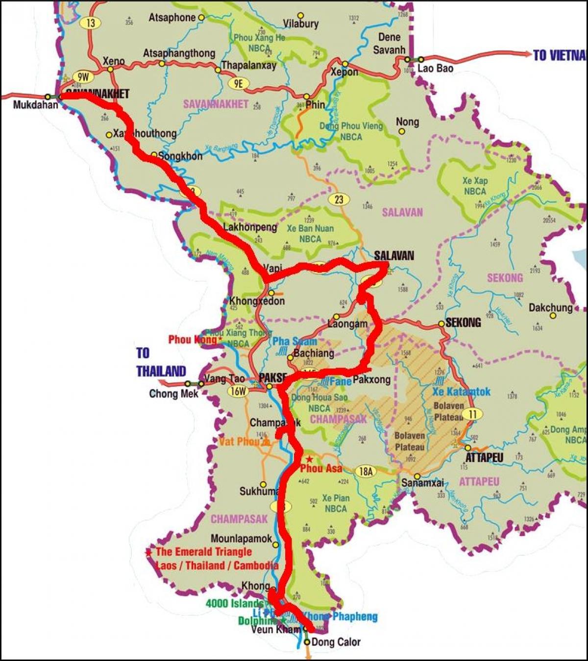 Kart саваннакхет Laos