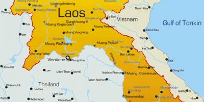 Laos xəritədə