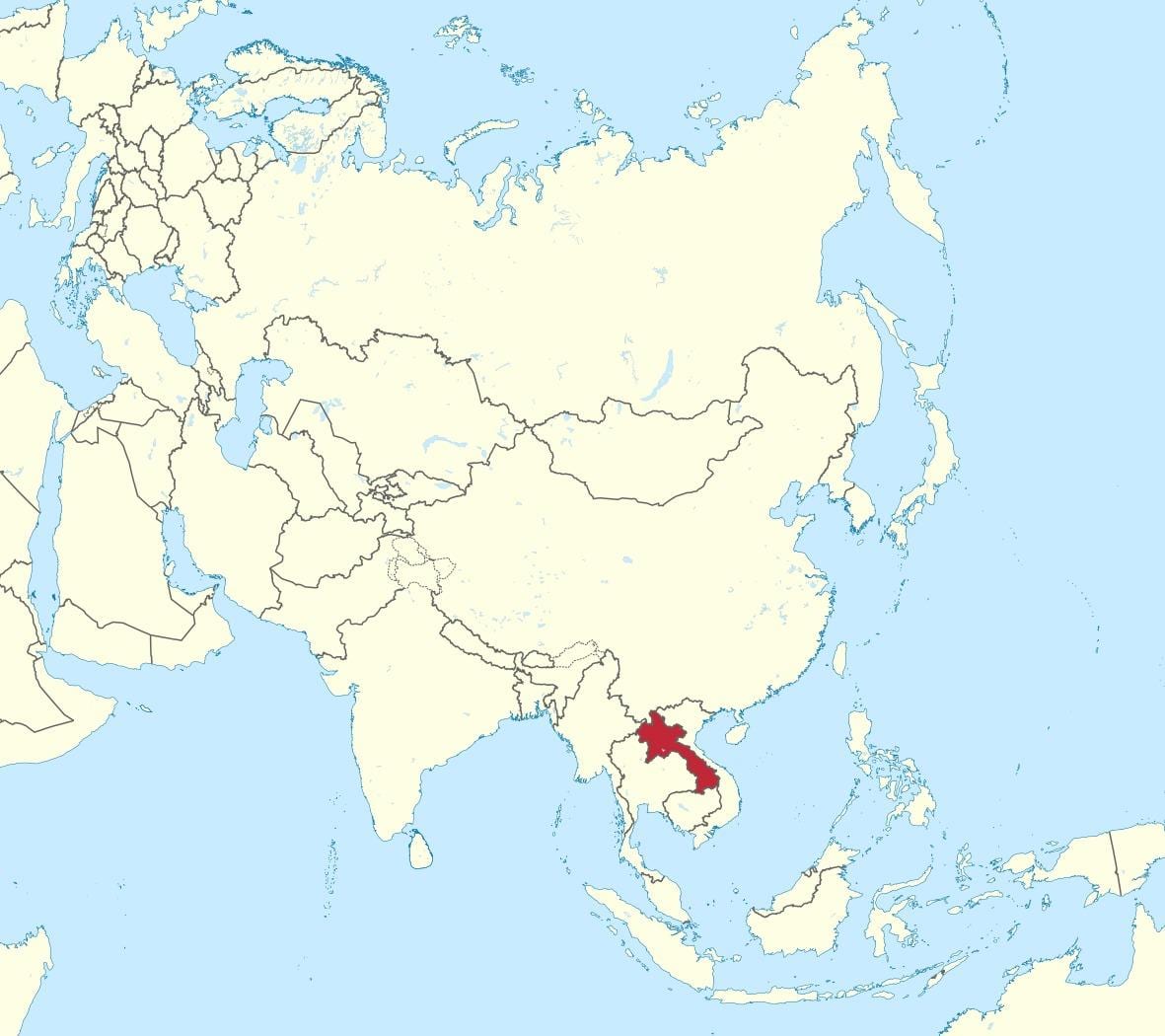 Kart Laos Asiya