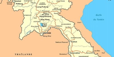 Xəritə Cənubi Laos
