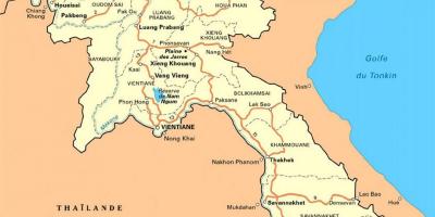 Ətraflı xəritəsi Laos